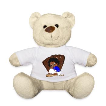 Little Sluggers Baseball-Plüschtier - Teddy - Weiß - Vorne