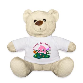 Frisch geschlüpft "Rosa" - Teddy - Weiß - Vorne