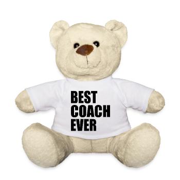 Best coach ever - Teddy Bear - white - Front