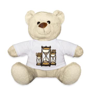 Low Life Hourglass - Teddy Bear - white - Front