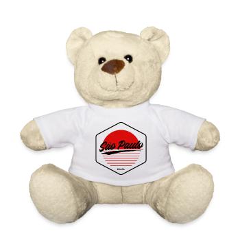 São Paulo Sonnenuntergang Herz - Teddy - Weiß - Vorne