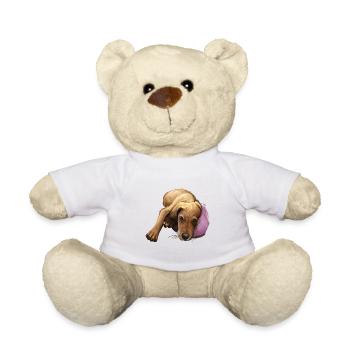 Segugio Italiano Italienischer Hund Aquarell Illustrati - Teddy - Weiß - Vorne