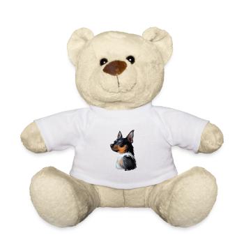 Teddy Roosevelt Terrier Aquarelle de chien Illustratio - Nounours - blanc - Devant