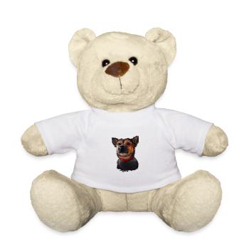 Ratonero Murciano Aquarelle pour chien Illustration - Nounours - blanc - Devant