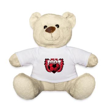 FOU DE FOOT ! - Jeux de mots - Francois Ville - Nounours - blanc - Devant