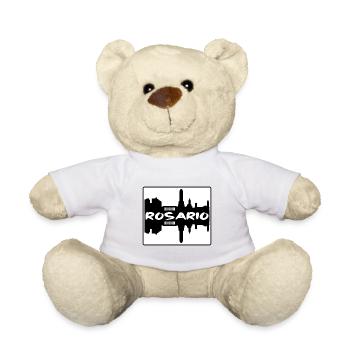 Rosario Argentina Skyline Silhouette Travel Souven - Teddy Bear - white - Front