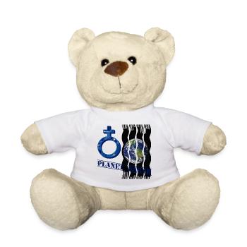 Planet Earth E 12 - Teddy Bear - white - Front