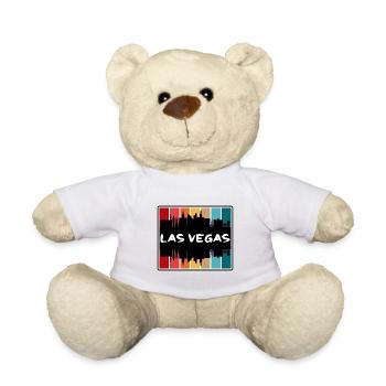 Las Vegas Nevada USA Skyline Silhouette Reisen Sou - Teddy - Weiß - Vorne