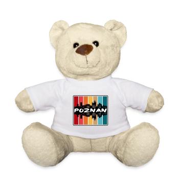 Poznan Pologne Skyline Silhouette Souvenir de voyage - Nounours - blanc - Devant