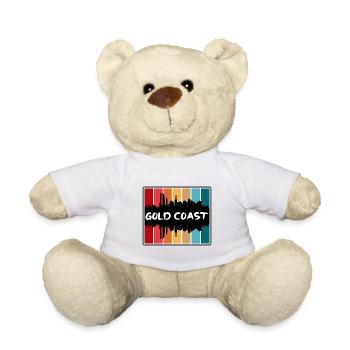 Gold Coast Australia Skyline Silhouette Travel Sou - Teddy Bear - white - Front