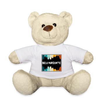 Belo Horizonte Brazil Skyline Silhouette Travel So - Teddy Bear - white - Front
