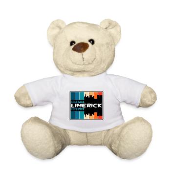Limerick Irlande Skyline Silhouette Voyage Souveni - Nounours - blanc - Devant