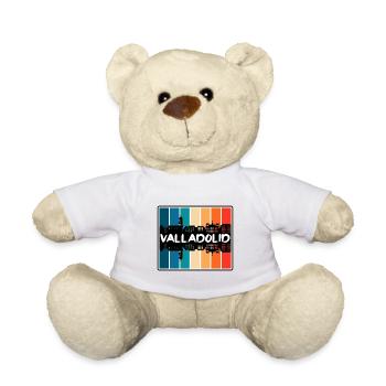 Valladolid Espagne Skyline Silhouette Voyage Souveni - Nounours - blanc - Devant