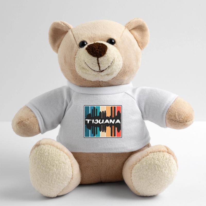 Tijuana Mexico Skyline Silhouette Travel Souvenir Teddy Bear