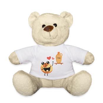 Les crêpes aiment le miel - Nounours - blanc - Devant