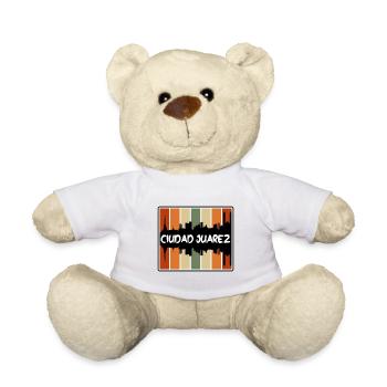 Ciudad Juarez Mexique Skyline Silhouette Voyage Sou - Nounours - blanc - Devant