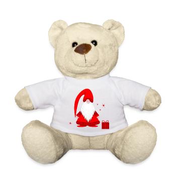 Elfes elfes Gnome cadeau Noël - Nounours - blanc - Devant