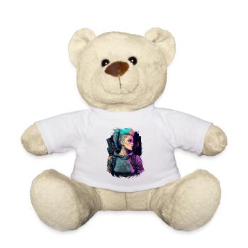 Furchtlose futuristische Frauen für Videospielliebhaber - Teddy - Weiß - Vorne
