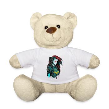 Magnifique cyber Lady pour les fans de jeux - Nounours - blanc - Devant