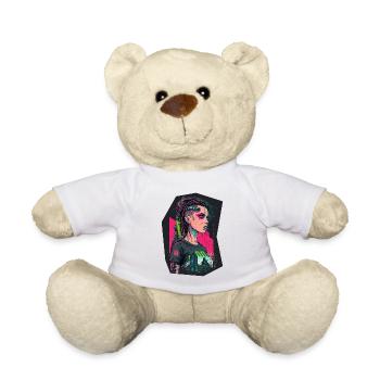 Futuristic Girl le cadeau idéal pour les nerds de la technologie - Nounours - blanc - Devant