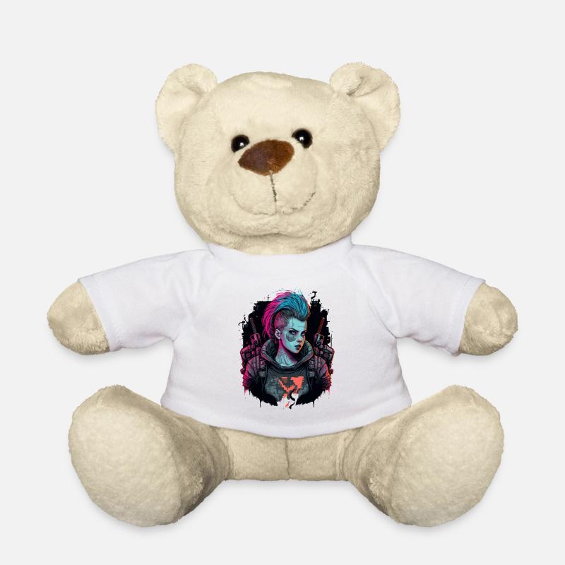 Erstaunliches Design einer Science-Fiction-Frau - Teddy - Weiß