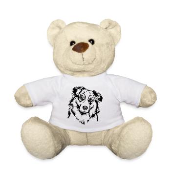 BERGER AUSTRALIEN Chiens Portrait Chien Wilsigns - Nounours - blanc - Devant