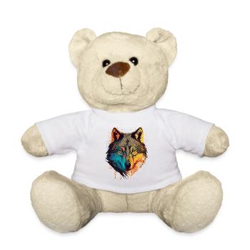 Une peinture numérique Wolf Head pour tous les amoureux de la nature - Nounours - blanc - Devant