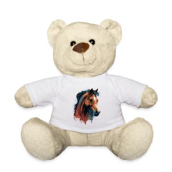 Tête de jument - Nounours - blanc - Devant