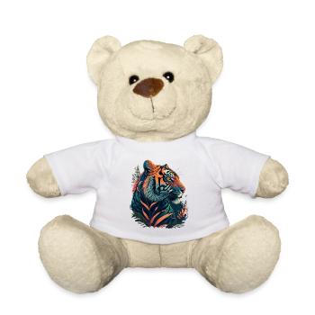Tigre orange - Nounours - blanc - Devant