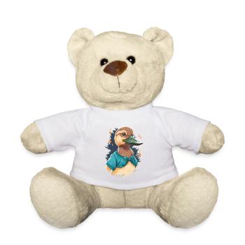 Ente mit Crop Top - Teddy - Weiß - Vorne