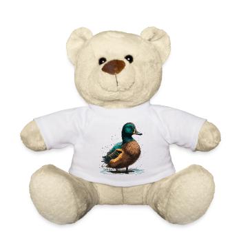 Duck Owner - Teddy Bear - white - Front