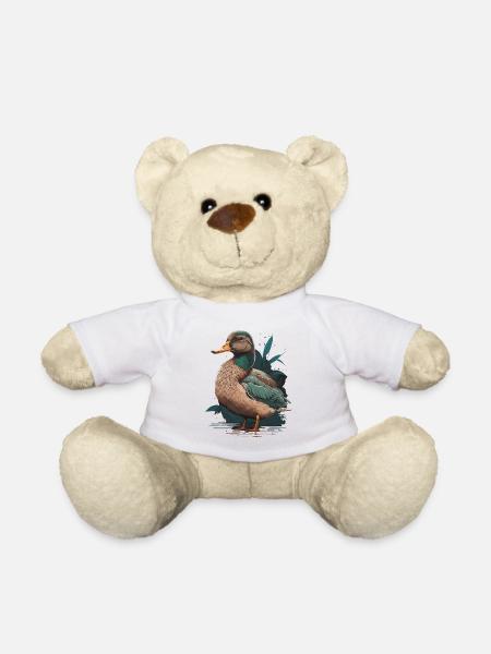 Duck Duck - Teddy Bear - white