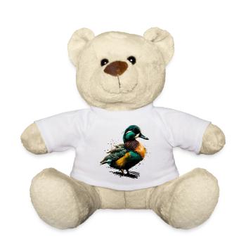 Farbige Ente - Teddy - Weiß - Vorne