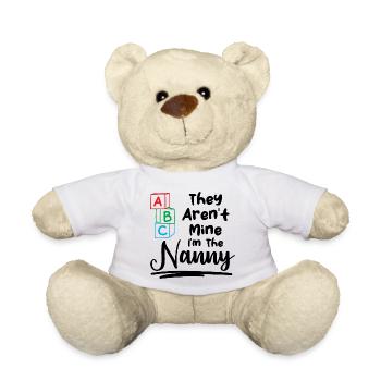 Baby-sitter Ils ne sont pas à moi Je suis le cadeau de nounou - Nounours - blanc - Devant