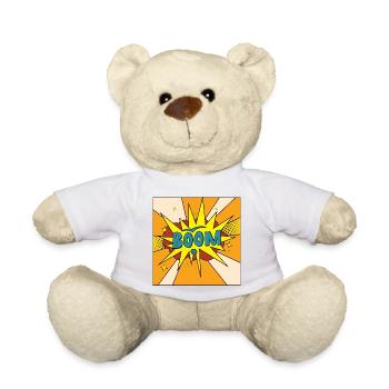Boom Comic Explosion Stil - Teddy - Weiß - Vorne