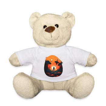 Carte du monde extraterrestre - Nounours - blanc - Devant