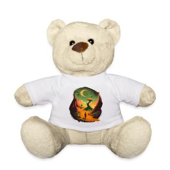Colorful Alien - Teddy Bear - white - Front
