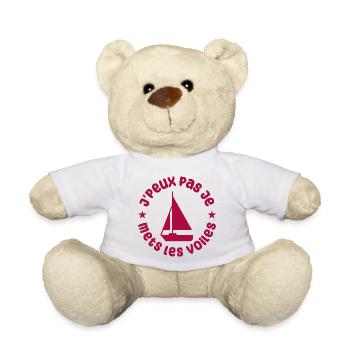 J'peux pas je mets les voiles ! - Nounours - blanc - Devant