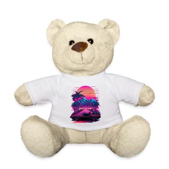 Vaperwave Berg - Teddy - Weiß - Vorne