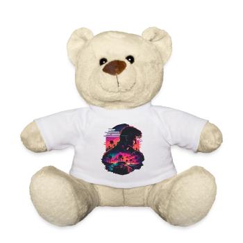 Vaporwave Art - Teddy Bear - white - Front