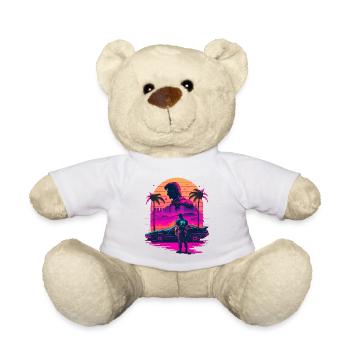 Vaperwave rétro - Nounours - blanc - Devant