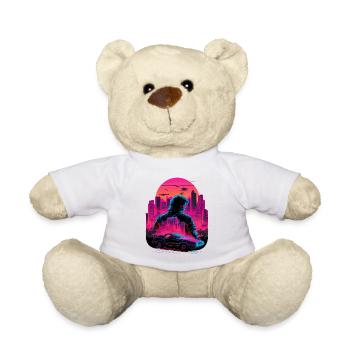 Vaperwave City - Teddy Bear - white - Front