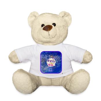 Happy new year - Teddy Bear - white - Front