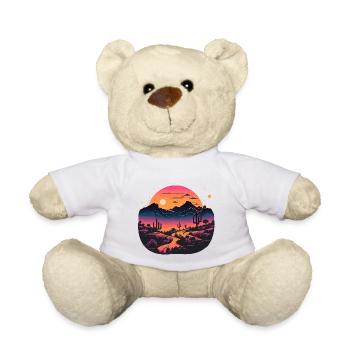 Synthwave-Wüste - Teddy - Weiß - Vorne
