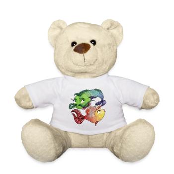 Zodiaque: Poissons - Nounours - blanc - Devant