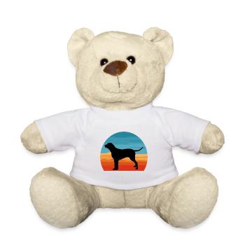 Grand Anglo Français Tricolore Dog Silhouette - Nounours - blanc - Devant