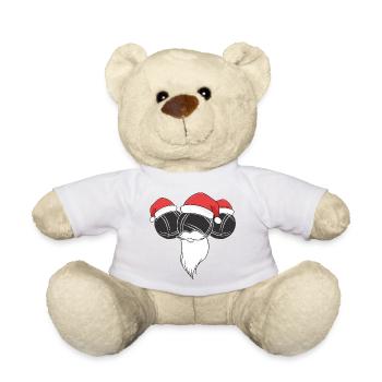 Boule Santa Tenue de pétanque pour Bouler pour boules - Nounours - blanc - Devant