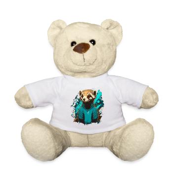 Pet Ferret - Teddy Bear - white - Front