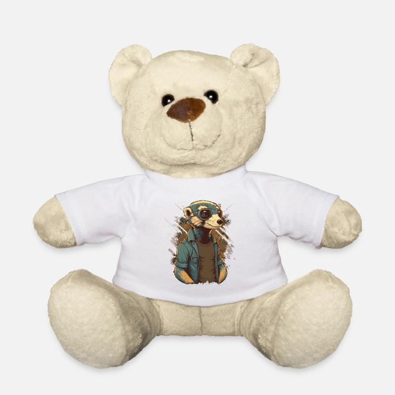 Frettchen Ingenier - Teddy - Weiß