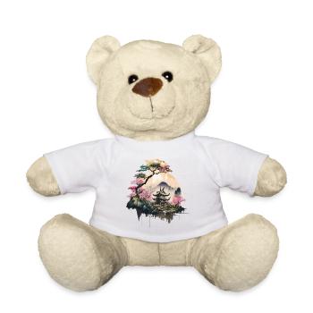 Paysage japonais - Nounours - blanc - Devant